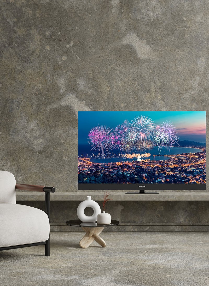 طومسون تلفزيون تومسون 50 بوصة QLED 4K UHD جوجل TV – ريسيفر داخلي – سمارت بتطبيقات ومنصات مشاهدة – ضمان 5 سنوات – موديل THO50VS3QSUTSA - Image 3